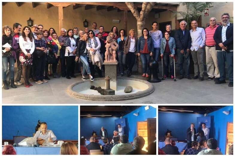 Foto de familia de los asistentes al curso y entrega de diplomas (Foto TA)